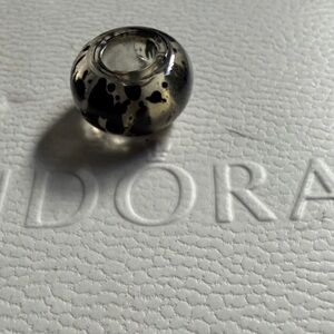 Pandora Silver and Black Charm